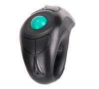 HEALEEP Souris sans Fil Ergonomique à Boule de Commande USB 2.4ghz Portable en Plastique Noir 5 Boutons, Forme Dauphin, pour Ordinateur Portable, Utilisation Confortable