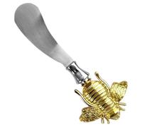 HEALEEP Spatule à Beurre Portable Design Abeille en Acier Inoxydable Couteau à Pâte à Tartiner Mignon pour Table de Dîner et Soirée, Accessoire Essentiel Cuisine