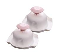 HEALEEP Support de Sécurité pour Trancheuse à Aliments 2pcs Protège-mains en Plastique et Acier 5 Aiguilles en Acier pour Protéger les Doigts Cuisine ou Supermarché
