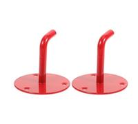 HEALEEP Support Mural Métallique pour Extincteurs Co2 2-9 Kg, Crochet Mural Double, Lot de 2 Pièces, Fixation Robuste pour Sécurité Incendie Maison, Bureau et Commerce