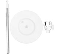 HEALEEP Support pour Sèche-cheveux sur Pied Blanc en Plastique et Acier Inoxydable Base Stable et Capacité de Charge pour Usage Domestique et Toilettage D'animaux