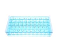 HEALEEP Support pour Tubes à Essais 50 Emplacements en Plastique Léger 3 Niveaux 15 Mm pour Laboratoire et Matériel Scolaire Facile à Installer