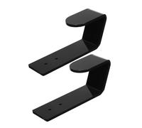 HEALEEP Supports Muraux Support Fiable et Minimaliste pour Clavier en Acrylique Noir Lot de 2 et Organisation Ergonomique pour Espace de