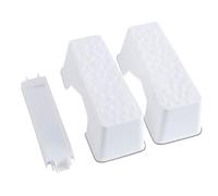 HEALEEP Tabouret Wc Détachable Blanc Antidérapant Marche Pied Salle de Bain Ergonomique pour Position Accroupie Gain de Place et Usage Sécurisé