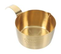 HEALEEP Tasse à Expresso et Échelle de Mesure Précise Bec Verseur en Acier Inoxydable 80ml Petit Pot à Lait pour Accessoires Café