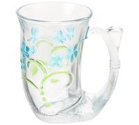 HEALEEP Tasse Sirène en Verre Bleu 260ml Anse, Multifonctionnelle et Décorative, pour Thé Parfumé et Boissons Chaudes