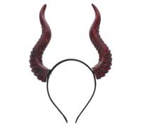 HEALEEP -tête cornes de démon : -tête amovible en corne de bœuf - Accessoires pour cheveux de déguisement d'Halloween, cosplay, décorations de fête