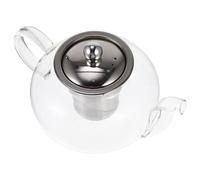 HEALEEP Théière avec Infuseur en Verre et Acier Inoxydable 800ml, Design Créatif, Résistante à Haute Température, Décoration et L'usage Domestique
