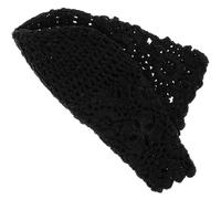 HEALEEP Turban Femme Coton Respirant Bonnet Chimiothérapie Couvre-chef Printemps Été Taille Unique Style Ethnique Léger Noir