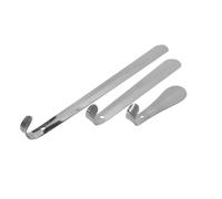 Healeved 1 Ensemble Chaussures Acier Inoxydable Outils de Levage Antirouille pour Chaussures avec Long Manche Pratique pour Personnes Âgées