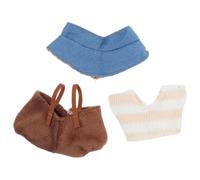 Healeved 1 Ensemble De Vêtements pour Poupée : Tenue De Poupée De 17 Cm - Accessoires De Jeu De Simulation Inclus Mini Pull Pantalon Et Chapeaux