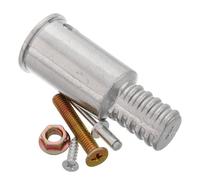 Healeved 1 Ensemble Ensemble De Tête Fileté Remplacement De L'embout Fileté Pour Vadrouille Adaptateur De Remplacement Embout De Poteau Fileté Connecteur De Fil Alliage D'aluminium Silver