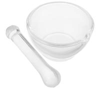 Healeved 1 ensemble mortier à main bol à poivre outils de broyage mini broyeur à ail mélangeur broyeur de bol de guacamole de poivre verre