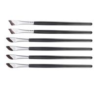 Healeved 1 Ensemble pinceau correcteur sous les yeux le fard à paupières œil Se maquiller pinceau eyeliner biseauté front pour les sourcils Brosse correctrice Bois Black