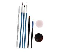 Healeved 1 Jeu Crème Cicatrice D'halloween Épurateurs Kit Fausse Cicatrice Kit De Coiffage Petits Accessoires Pendentifs Kit De Clown Trousse D'halloween Éponge Kit Spécial Peau La Cire
