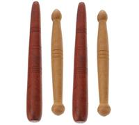 Healeved 1 Jeu D'acupuncture En Bois Outils Masseur De Pieds Outil De Massage Unique D'acupoint De Pied Masseur De Points D'acupuncture Outil De Massage Des Mains Bois 4 Pièces