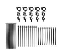 Healeved 1 jeu de clips pour faisceau de câbles de voiture - Attaches de câbles - Colliers de serrage de tailles assorties pour accessoires de câblage automobile et réparation automobile
