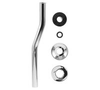 Healeved 1 Kit de Tuyau D'alimentation pour Urinoir : Rallonge de Robinet de Chasse D'eau - Tube D'arrivée en S avec Joint Torique en Caoutchouc - Kit de Réparation de Plomberie pour