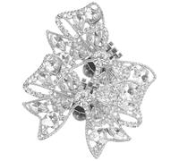 Healeved 1 Paire Bretelles à Rhinestones pour Chaussures Clips Décoratifs Amovibles Nœud pour Talons et Chaussures de Accessoires Élégants pour Événements Spéciaux