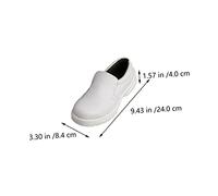 Healeved 1 Paire Chaussures de Sécurité Poussière Blanches Respirantes pour Hommes et Femmes Confortables Talon Bas pour Ateliers et Environnements de Travail