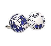 Healeved 1 Paire De Boutons De Manchette pour Homme Style Formel pour Mariage Smoking Boutons De Manchette Globe Boutons De Manchette pour Chemise Boutons De Manchette pour Homme