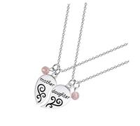 Healeved 1 Paire De Colliers Avec Pendentif En Forme De Cœur Colliers En Forme De Cœur Collier À Breloques Pour Maman Collier D'Amour Pour Mère Et Fille Collier Puzzle Pour La Fête