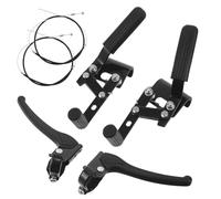 Healeved 1 paire de pièces de rechange pour freins manuels de fauteuil roulant, poignées de frein de stationnement antidérapantes avec câbles et verrou pour aides à la mobilité et utilisateurs