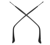 Healeved 1 paire d'embouts de lunettes, branches fines en métal avec embouts antidérapants pour le remplacement de lunettes, pièce de rechange pour la réparation de montures (diamètre de 1
