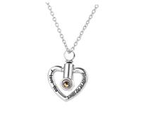 Healeved 1 PC Collier Pendentif Projection Collier Femme Amour Drôle Ombre Projetée Femme Créatif