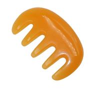 Healeved 1 Pc Peigne De Massage à Cinq Dents Peigne à Pagaie Peigne Portatif Peigne à Dents Larges Peigne à Cheveux Peigne De Massage Des Cheveux Peigne De Coiffeur Résine Naturelle Orange
