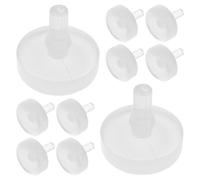 Healeved 10 Butées de Pédale de Frein ’Embrayage en Caoutchouc Blanc Accessoire Automobile Lot de 10 Pièces Protection Solide du Contacteur de Frein pour Véhicule