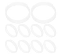Healeved 10 Cercles de Tubes Transparents Blancs pour Hamster en Plastique, 10 Pièces, Connecteurs Pratiques pour Tunnel DIY en Intérieur