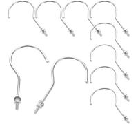 Healeved 10 Crochets Métalliques Robustes en Fer Argenté pour Buste de Mannequin, Réglables et Multifonctionnels, Lot de 10 pour Présentoirs et Affichage Vestimentaire à Domicile