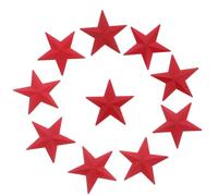 Healeved 10 Épingles à Chapeau Étoiles Rouges en Aluminium Forme Étoile à Cinq Branches Pack de 10 pour Vêtements Usage Personnel Élégant et Polyvalent
