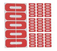 Healeved 10 Feuilles Protection Cuticules en Plastique Rouge Forme en U Ergonomique pour Vernis à Ongles Finition Propre et Retrait Facile, pour Manucure DIY et Salon