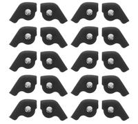 Healeved 10 Paires de Coussinets Adhésifs Anti-abrasion pour Col de Baskets de Sport Protections Intérieures en Tissu Respirant Noir Empiècements Renforcés pour Semelles Intérieures,