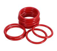 Healeved 10 Pièces Anneau de Remplacement et Facile à Installer en Silicone Rouge Joint Résistant la Chaleur Compatible pour Machine à Café Espresso Plusieurs Modèles de Machines à Café