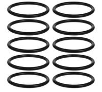 Healeved 10 Pièces Anneaux en Caoutchouc Noir pour Bol Chantant Résistance Exceptionnelle à L'usure et Étanchéité Supérieure, Coussin Circulaire pour Instruments de Musique