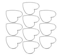 Healeved 10 Pièces Anneaux Métal Cœur Lot Cercles Macramé pour Couronnes DIY Mariage Décoration Créative