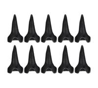 Healeved 10 Pièces Bague Griffe Punk en Alliage D'aluminium Noir pour Décoration Ongles, Accessoire Mode Halloween pour Soirées Costumées
