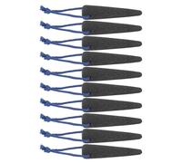 Healeved 10 Pièces Bâtonnet en Pierre Volcanique Naturelle pour Pieds et Mains, Exfoliateur de Peau Sèche, Forme Cône, Soin des Pieds à Domicile et Précis