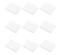 Healeved 10 Pièces Bloc-notes Autocollant Blanc, Papier Lisse pour Bureau | Format Compact 3x4 Pouces, 80 Feuilles par Bloc, Écriture Nette, Usage École et Bureau