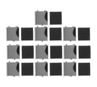 Healeved 10 Pièces Boîte de Rangement pour Badges 10 Pcs avec Mousse Noire et Couvercle Rabattable, Étui Compact 64 X 60 X 18 MM, Présentoir Multifonction pour Médailles, Broches et Bijoux,