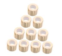 Healeved 10 Pièces Bouchon de bouteille d'aromathérapie bonnet chariot de golf à composants règle à la main de bouteilles diffuseurs flacon diffuseur vide Oxyde d'aluminium Golden
