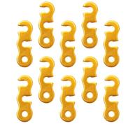 Healeved 10 Pièces Boucle de Corde, Compacte et Légère | Réglage Facile, Format Mini, pour Camping et Installation de Bâche, Usage Maison, Couleur Vive Couleur Aléatoire