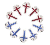 Healeved 10 Pièces Broche Religieuse en Métal, Épingle Croix en Alliage de Zinc, Symbole de Foi, Confortable à Porter, pour Femmes et Hommes, Première Communion, Badge à Épingle Bénie