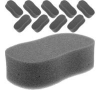 Healeved 10 Pièces Brosse Plumeau Coiffeur Éponge Douce pour Éliminer les Poils Résiduels Nettoyage Après Coupe pour Cou Visage et Poitrine
