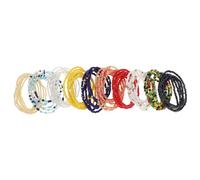 Healeved 10 Pièces Chaînes de Perles Colorées pour Femmes Lot de Chaînes à Pantalons pour Plage Accentuez et