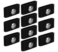 Healeved 10 Pièces Connecteur d'angle Dimensions 5x2,6x2,4cm pour Clôture Double Tige en Acier Inoxydable Noir, Installation Rapide pour Clôtures en Maille et Jardins Extérieurs