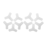 Healeved 10 Pièces Connecteur en Plastique en T à 3 Voies pour Tringle de Placard 12mm, Support Robuste et Installation Facile pour Armoire en Toile et Porte-Chaussures à Domicile